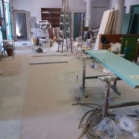 Felújítási munkálatok a békéscsabai Tégla Alkotóházban